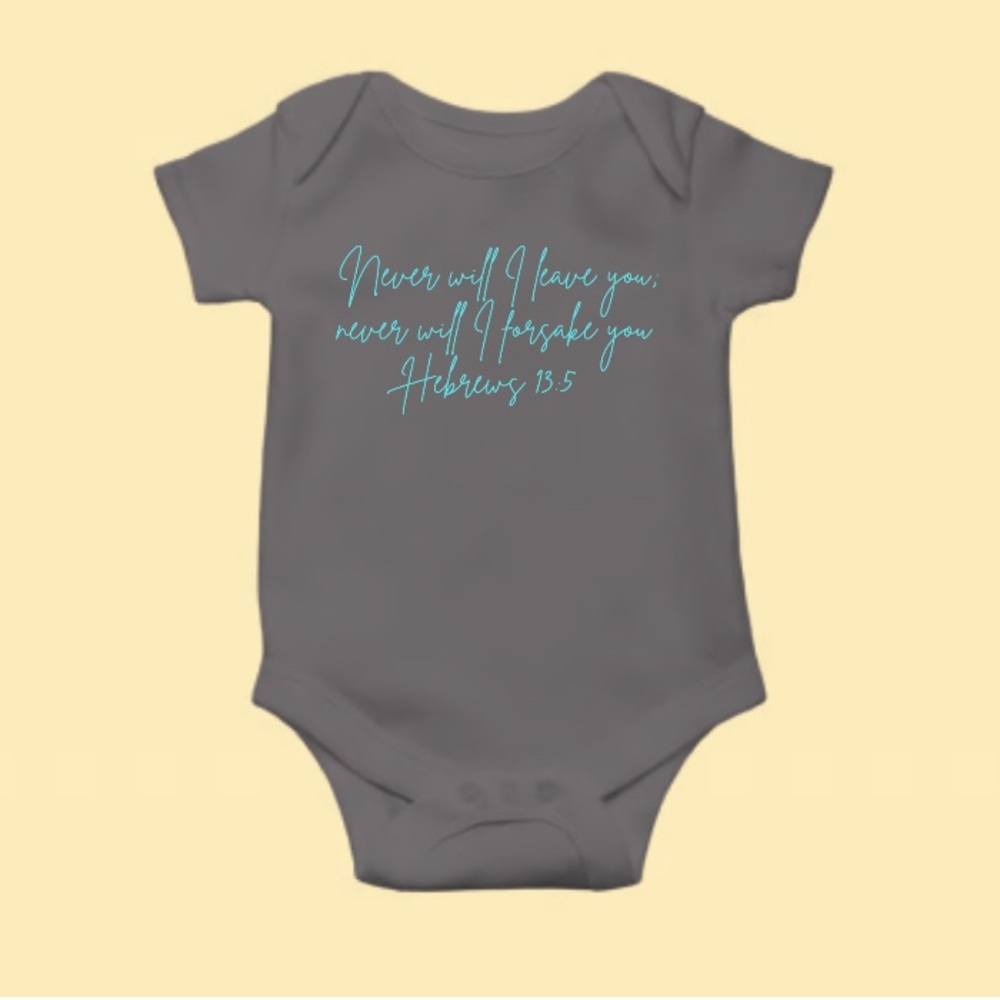 Baby Onesie with Bible verse
